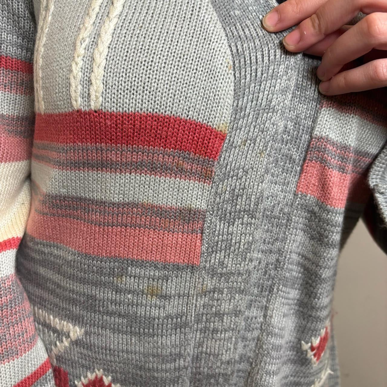 Heidi 100% acrylic knit “aztec” print sweater