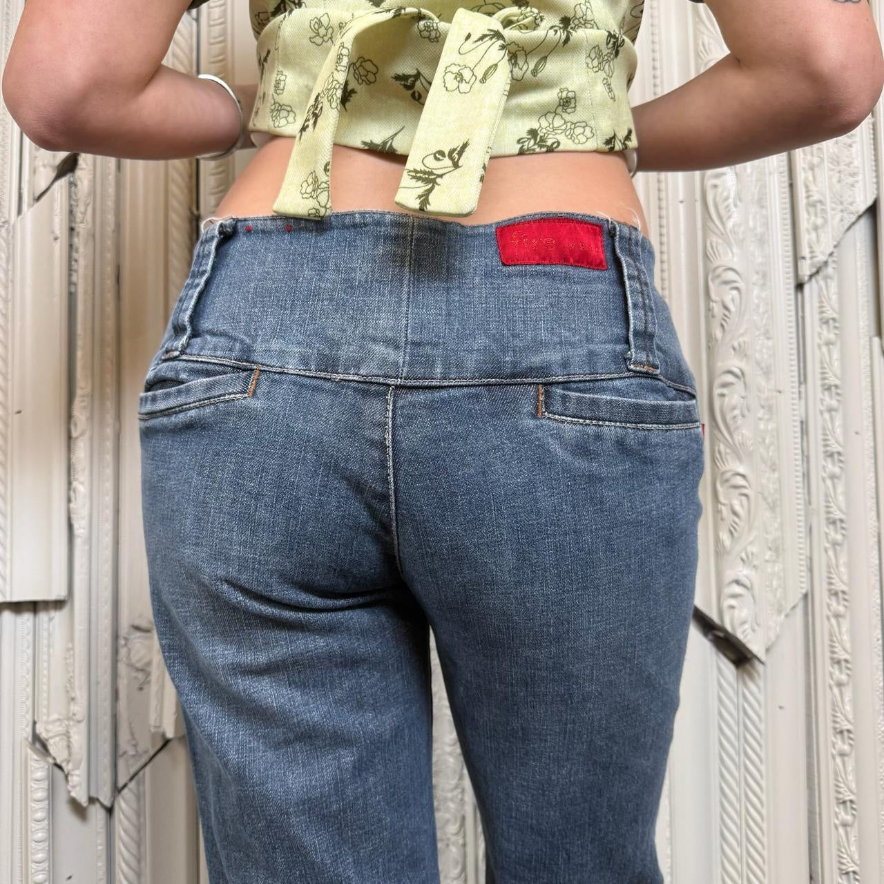 Fire Jeans Y2K low rise wide flare jeans