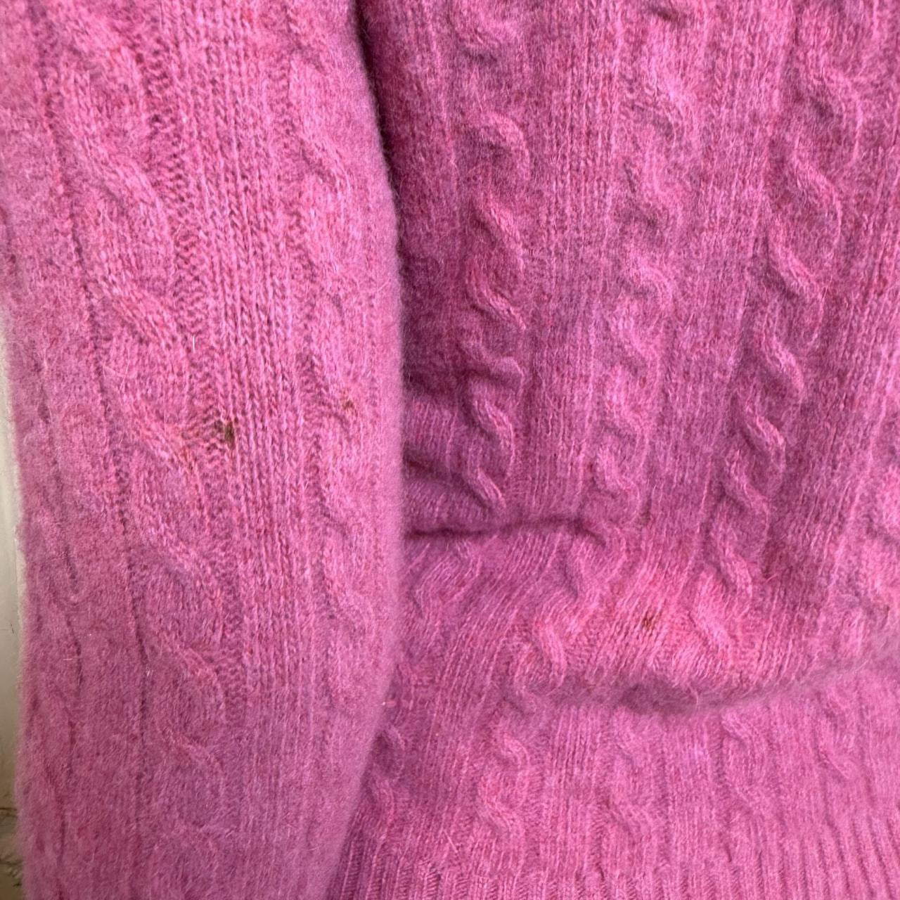 Lauren Ralph Lauren petite wool and angora rabbit purple knit sweater
