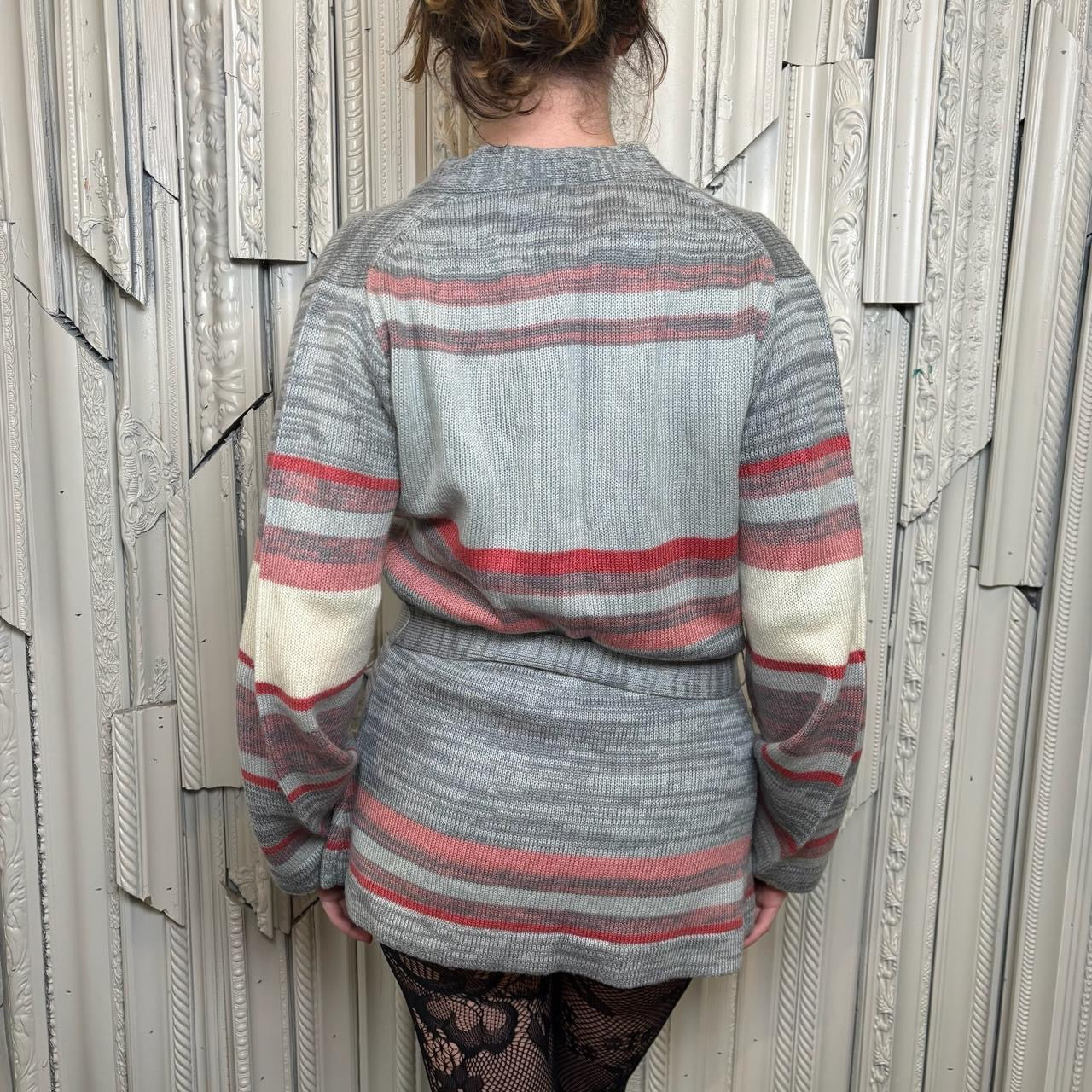Heidi 100% acrylic knit “aztec” print sweater