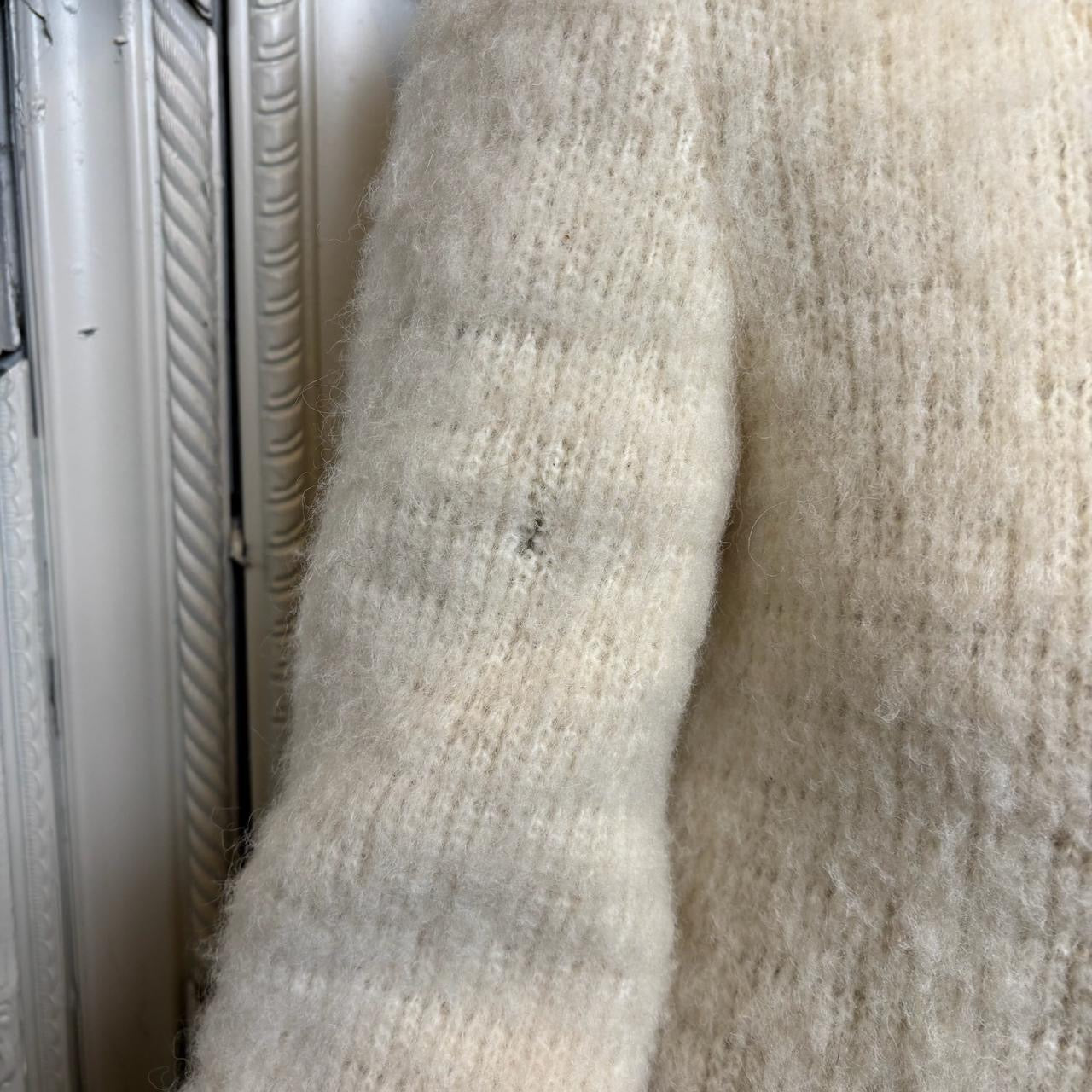 Hilda Ltd 60s 100% wool button down mock neck coat