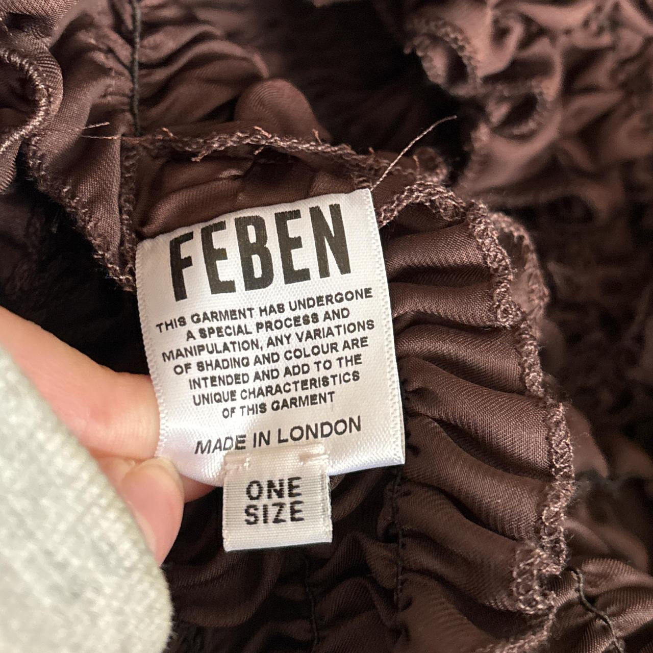 Feben brown twist sleeveless shirred blouse in sleeveless blouse