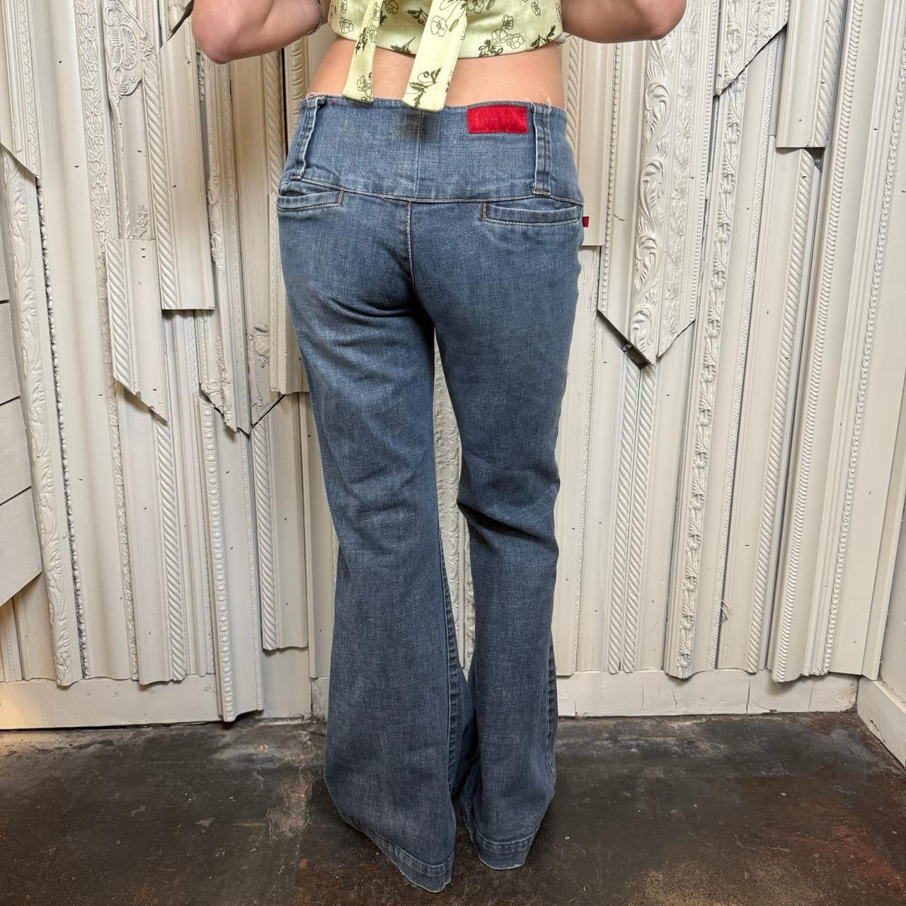 Fire Jeans Y2K low rise wide flare jeans