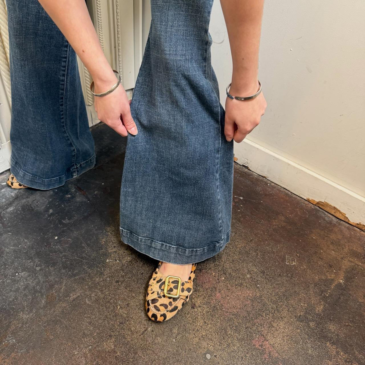 Fire Jeans Y2K low rise wide flare jeans