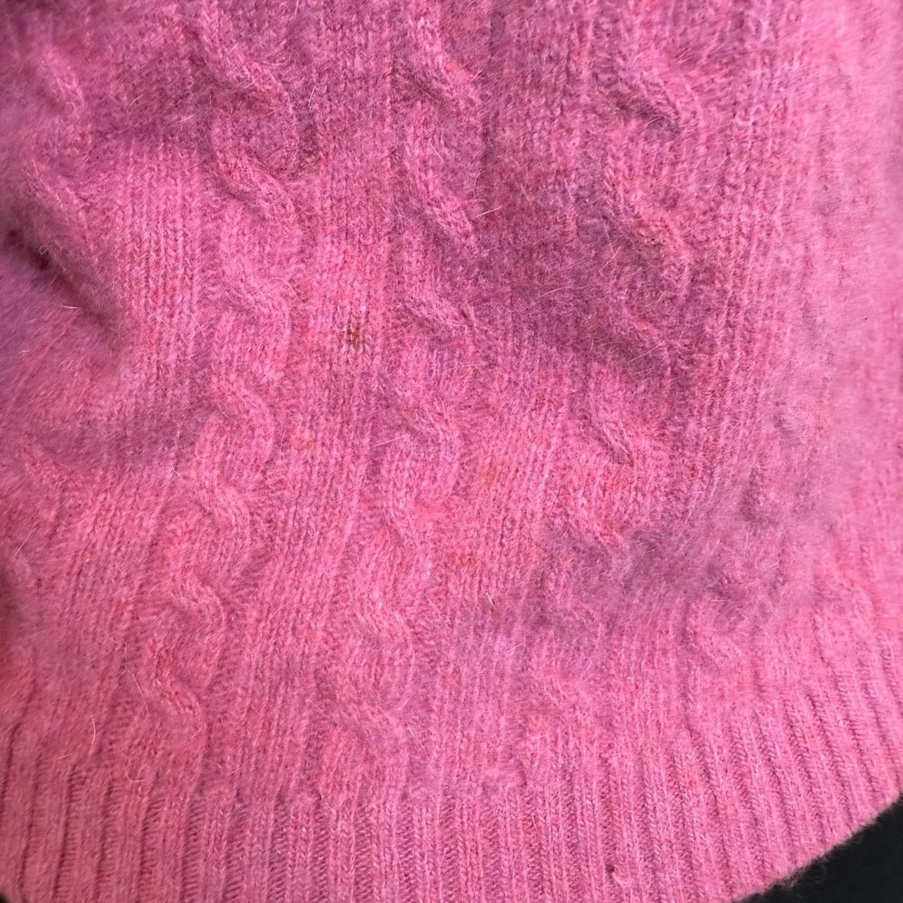 Lauren Ralph Lauren petite wool and angora rabbit purple knit sweater