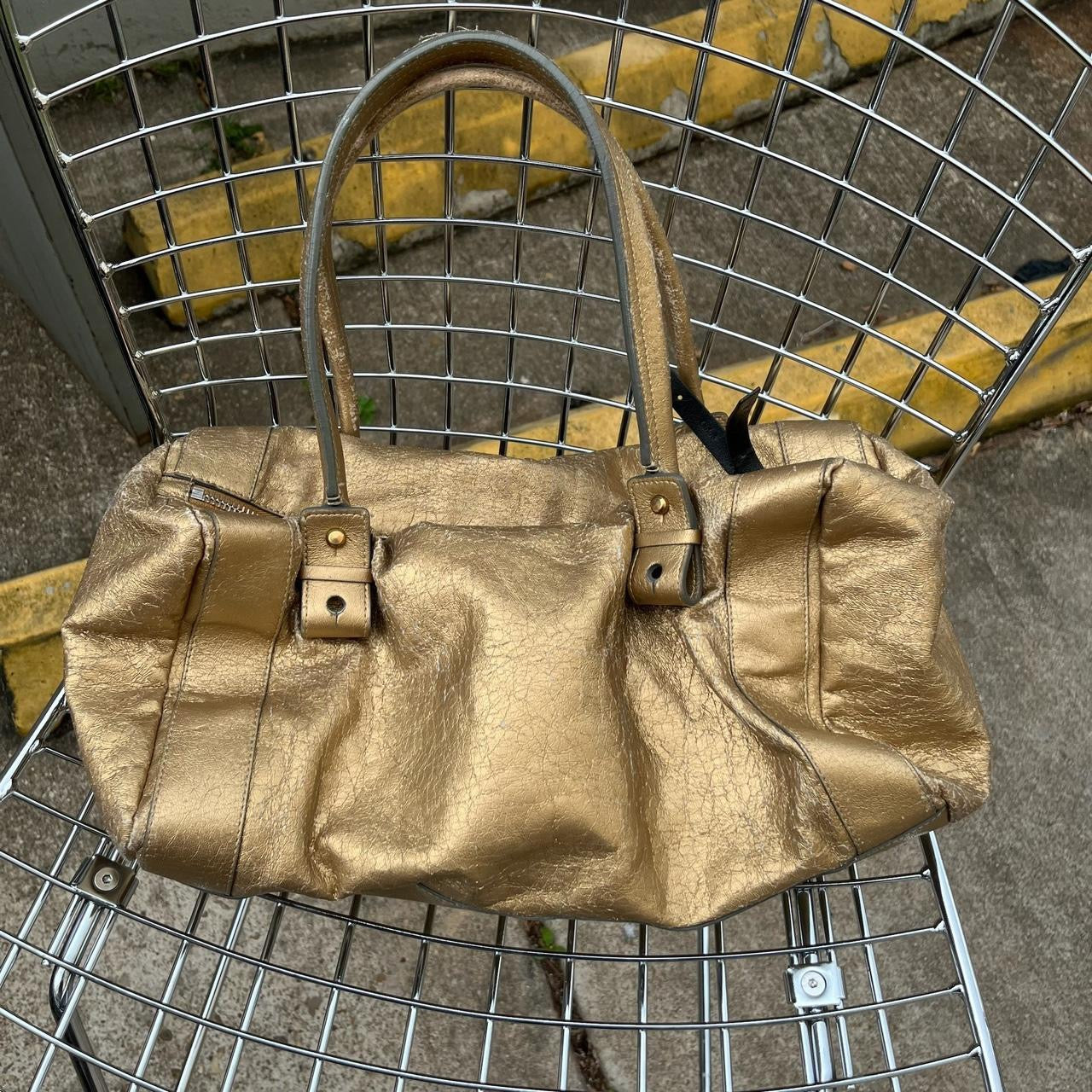 Chloe Gold eclipse leather Boston bag