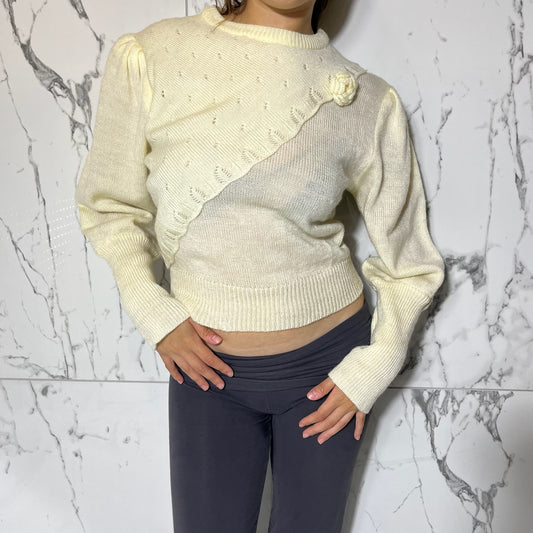 Skiva vintage 80s cream sweater