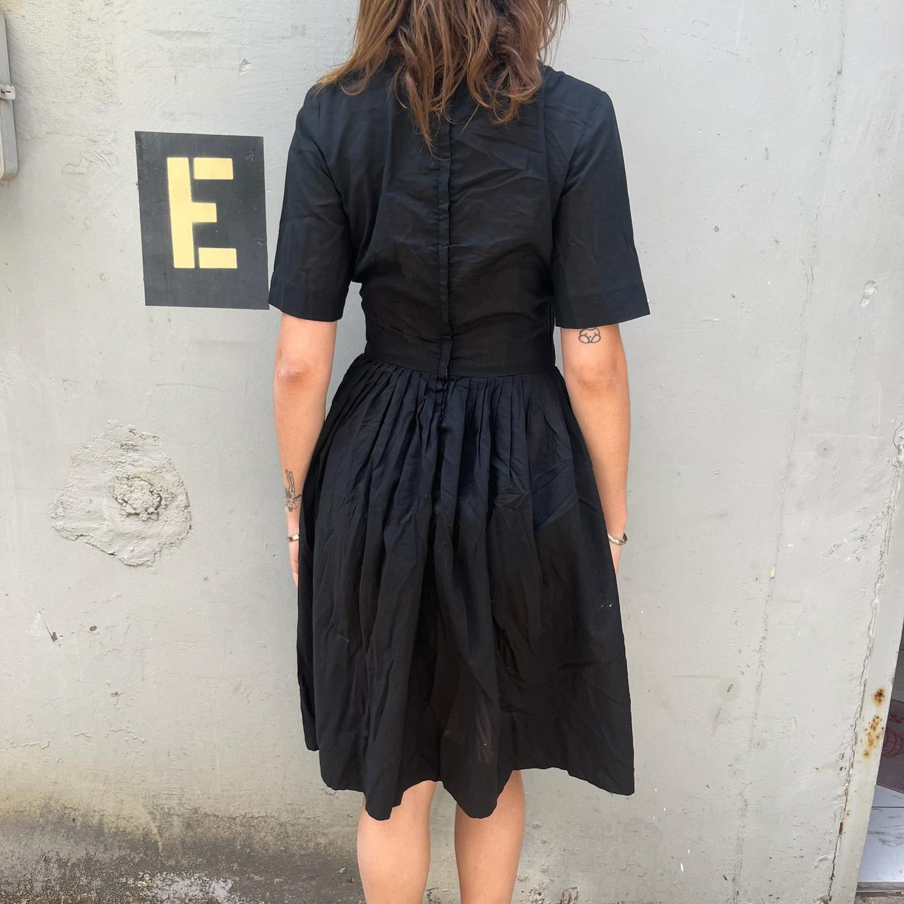 Pat Prank Vintage black knee length dress