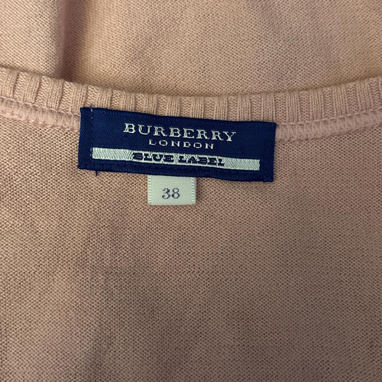 Burberry Blue Label baby pink knit scoop neck tank top