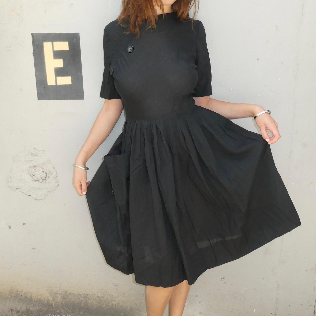 Pat Prank Vintage black knee length dress