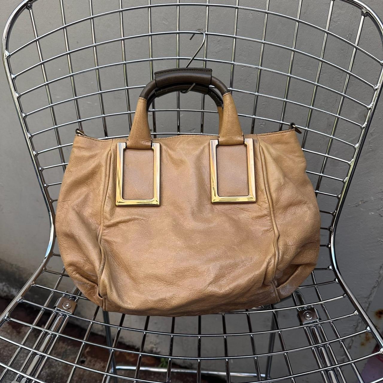 Chloe tan leather handbag