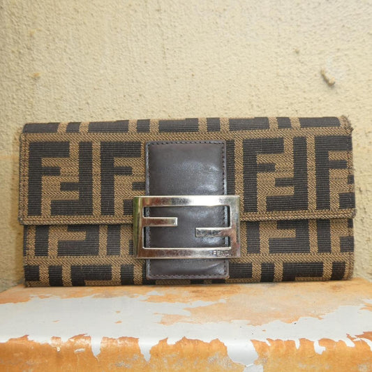 Fendi zucca print wallet